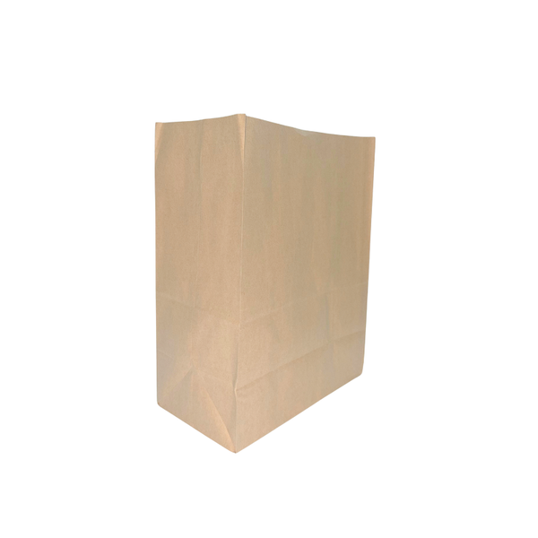 100-Pack Flat Bottom Paper Bags - 25x14x33cm, Takeaway Packaging