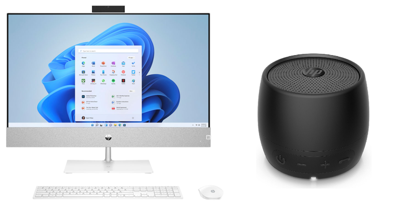 HP 27" AIO Touchscreen PC Core i7 with HP Keyboard, Mouse &amp; Speaker Combo