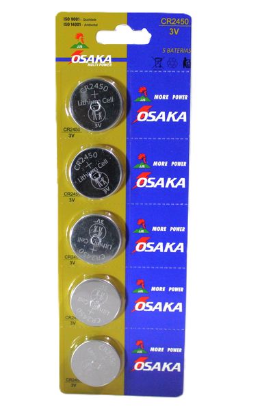 Osaka CR-2450 3V Multi Power Battery (Pack of 5)