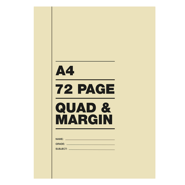 72 pages A4 College Books Q/M ( Pack of 10)