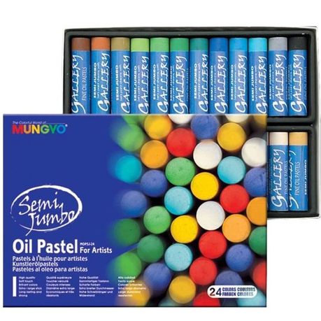 Mungyo Gallery Semi-Jumbo Oil Pastels Set of 12 - Assorted Colors