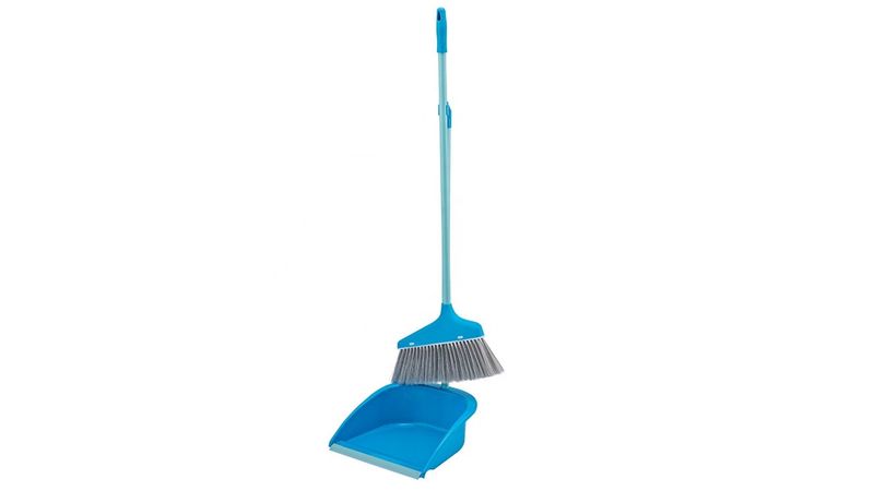 Blue Broom And Dustpan Set