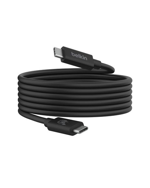 Belkin USB4 Cable - USB-C to USB-C 240 Watt - 20Gbps 2 Meter Cable - 4K 60Hz resolution.