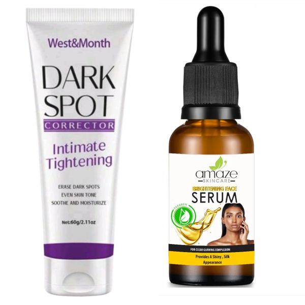 Dark Spot Corrector Cream &amp; Amaze Skincare Brightening Serum