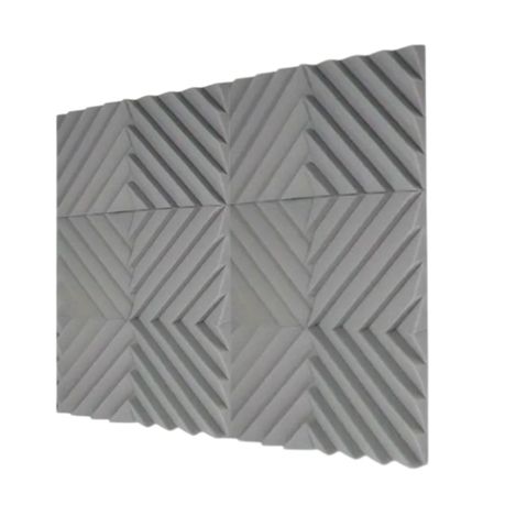 Echo-Less Diagonal Acoustic Foam Panel - Grey (12 Pack) Image