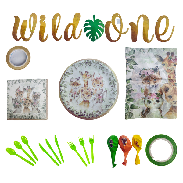 86 Piece Wild One Kids Party Decoration Set - KPS07