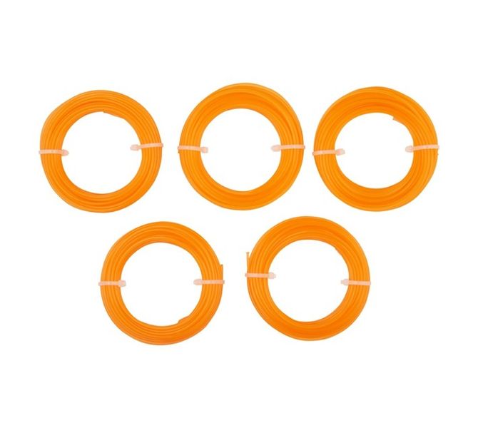 Trimmer Line 2 mm x 8 m Orange - 5 Pack