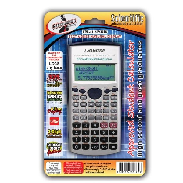 Advanced Natural Text Book Display Scientific Calculator Fx 82