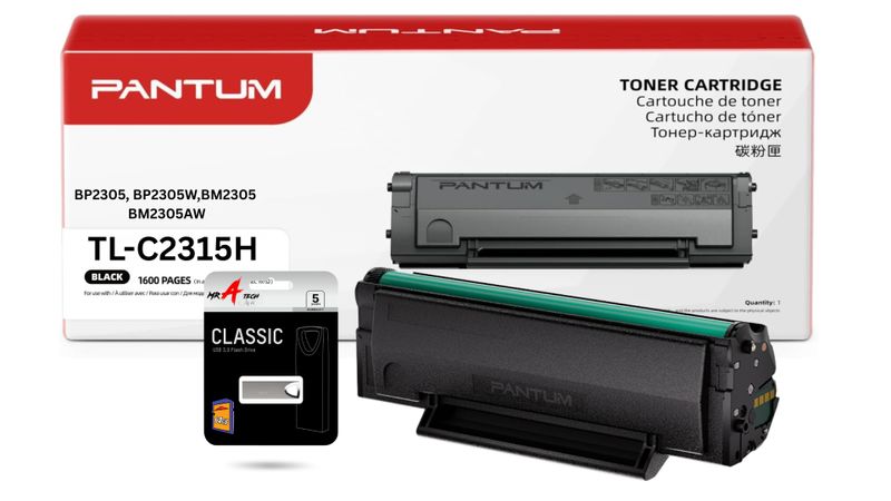 Pantum Genuine TL-C2315H 1,600 page High-Capacity + MR A TECH 64GB USB