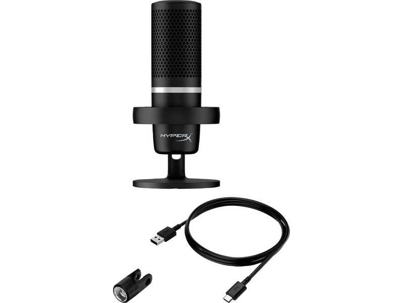 HyperX DuoCast - USB Microphone RGB Lighting - Red