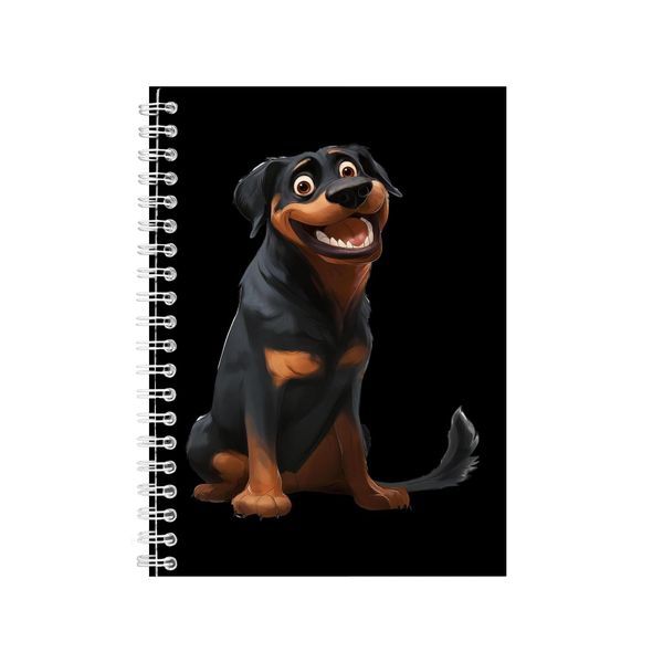 Rottweiler A5 Notebook Spiral Lined Trendy Notepad Dog Idea 335