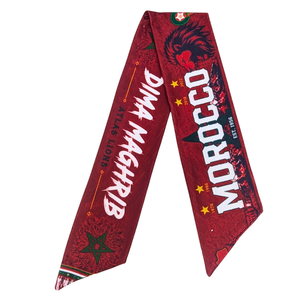 Morocco Love Supporters Double-Sided Polyfleece Scarf