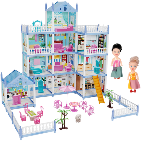 Dollhouses Princess Castle Play Set Pretend Play Doll House With LED lights Image