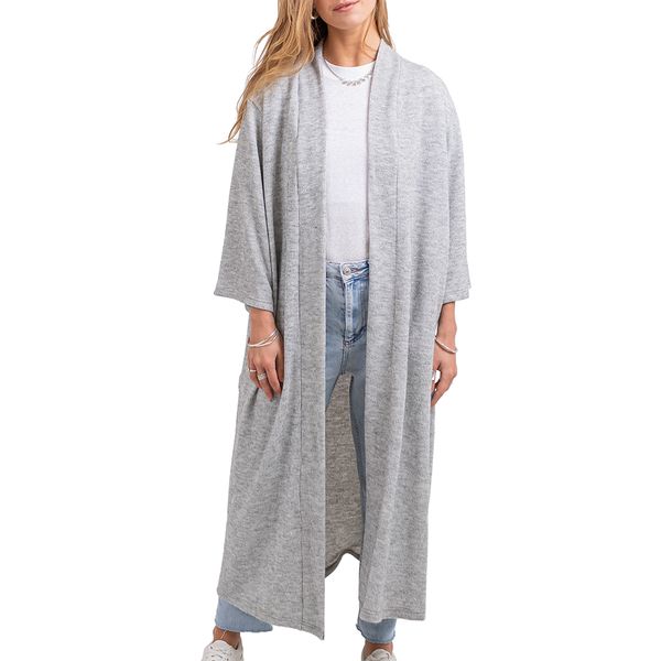 PSL3066 Real Cardigan Gry MelKnit