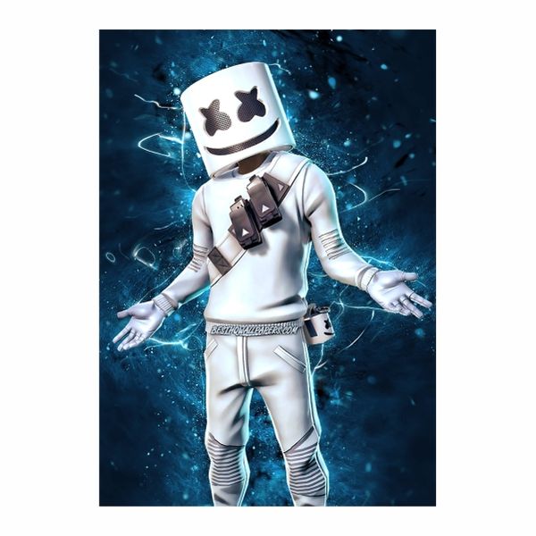 Marshmello Blue Sparks - A1 Poster