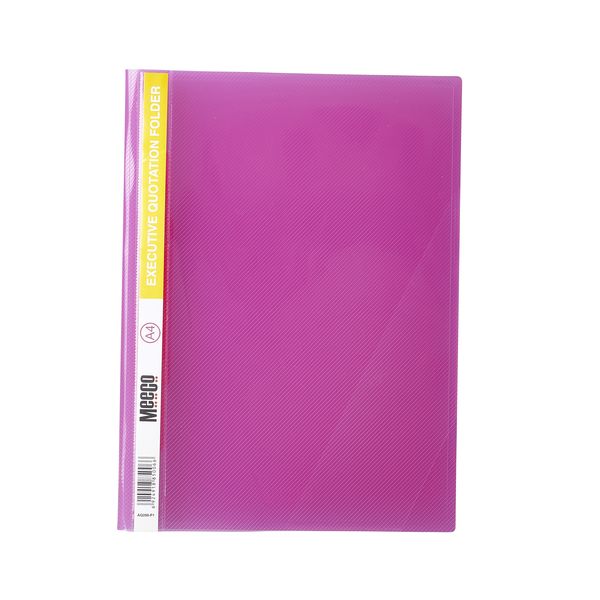 Meeco Premium Quotation Folder Pink 5 Pack