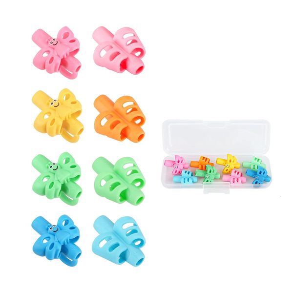 Kids Pencil Grip Corrector Set - Writing Aid &amp; Finger Trainer for Kids