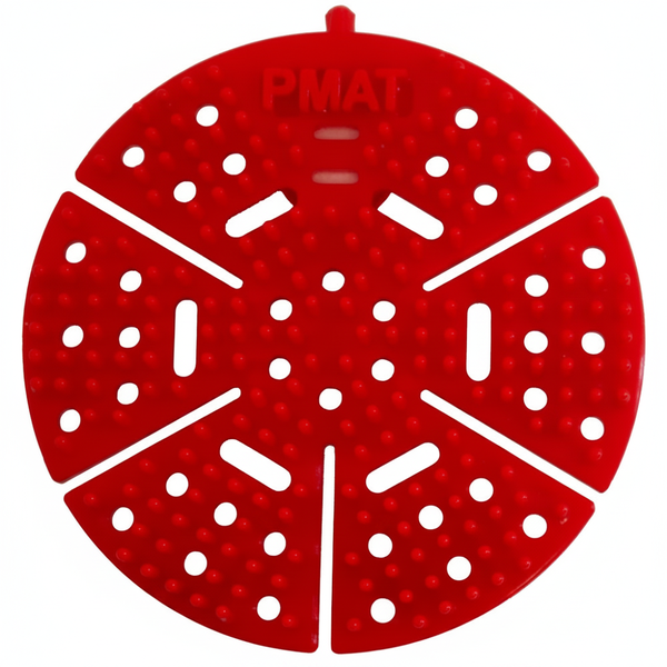 Durable Red Cleaning Mat for Moisture and Dirt Absorption - Tropical Berry