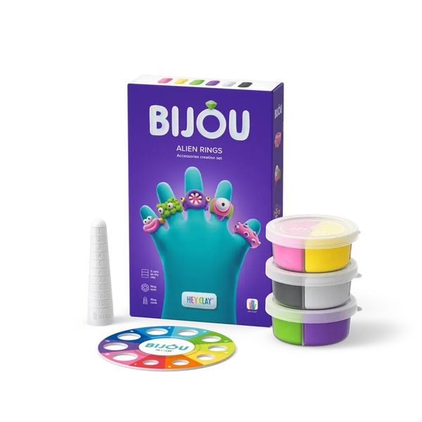 Hey Clay: Modelling Air-Dry Clay with Interactive App - Alien Rings - 3 Cans