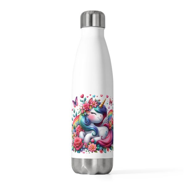 Rainbows &amp; Butterflies Unicorn 20oz Insulated Bottle