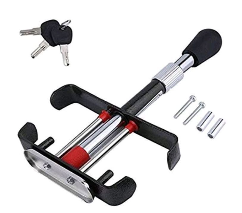 Car Brake Clutch Pedal Anti Theft Adjustable Security Clamp Lock Shop