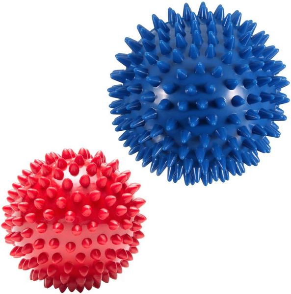 Pack of 2 Spiky Hard Massage Balls - Foot Arch Trainer Plantar Fasciitis