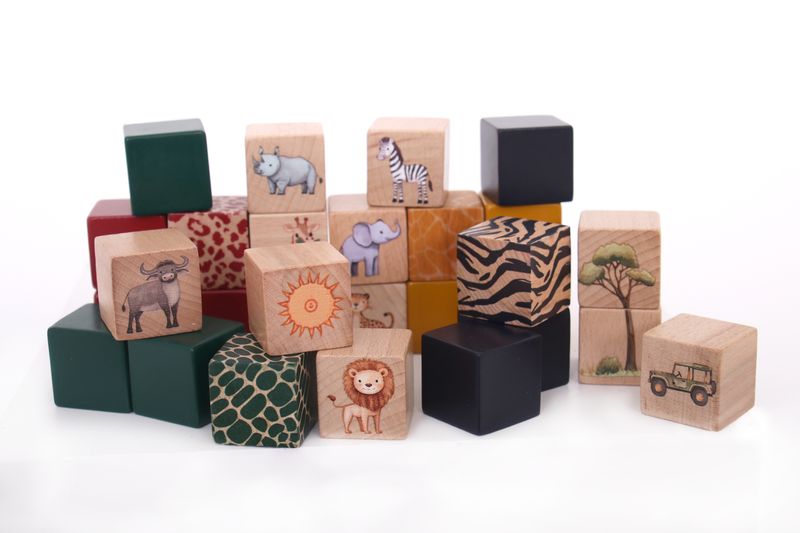 Grow Baby - Wooden Blocks - Set of 28