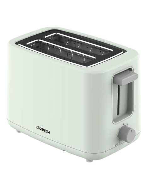 Omega 2-Slice Lime Toaster with 7 Toasting Levels &amp; Anti-Slip Base OM-S12