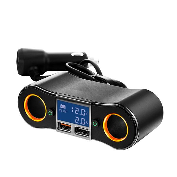 12V Car Cigarette Lighter Adapter Double Plug Socket Charger Splitter