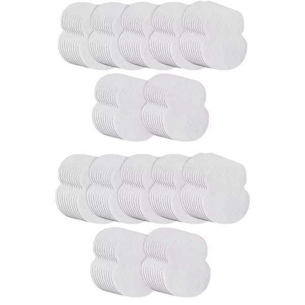 100 Pack - Disposable Armpit Sweat Pads - White