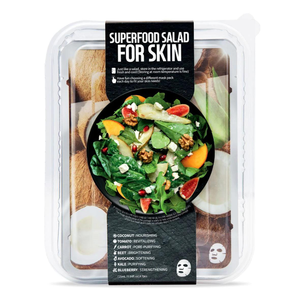 Farmskin Superfood Coconut Salad Package - 7 Face Masks x 25ml