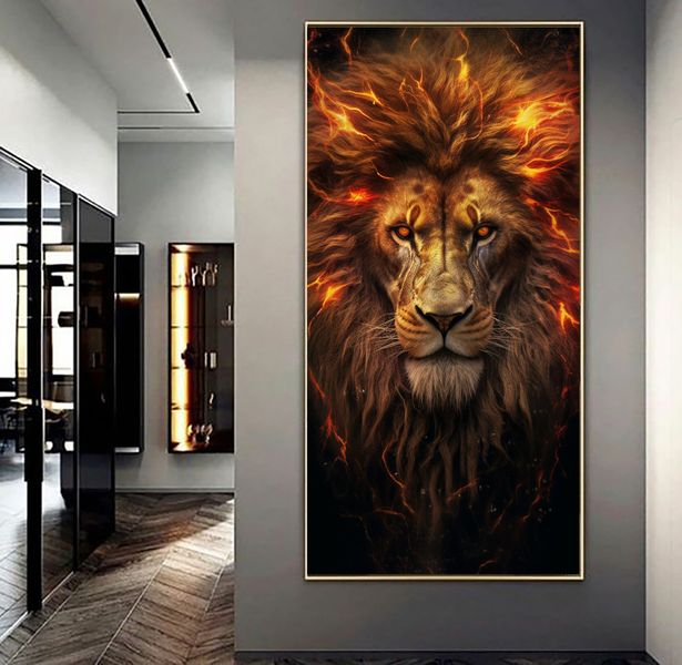 Canvas Wall Decor - Lion of Zion Roar - 0748