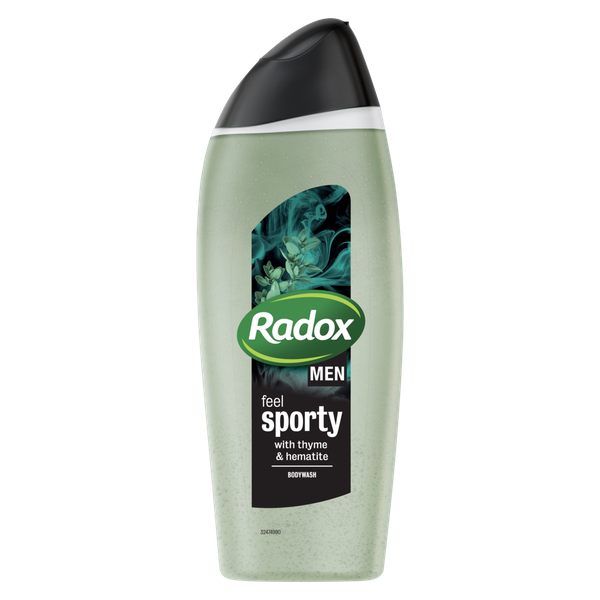 Radox Men Feel Sporty Thyme and Hematite Body Wash 6x400ml