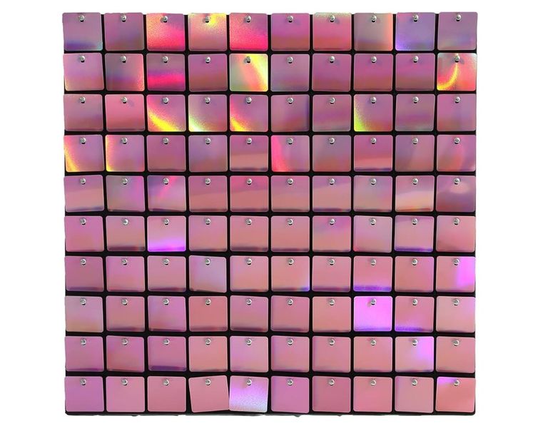 Shimmer Sequin Bling 3D Wall Panel Square Backdrop Decoration 30x30cm