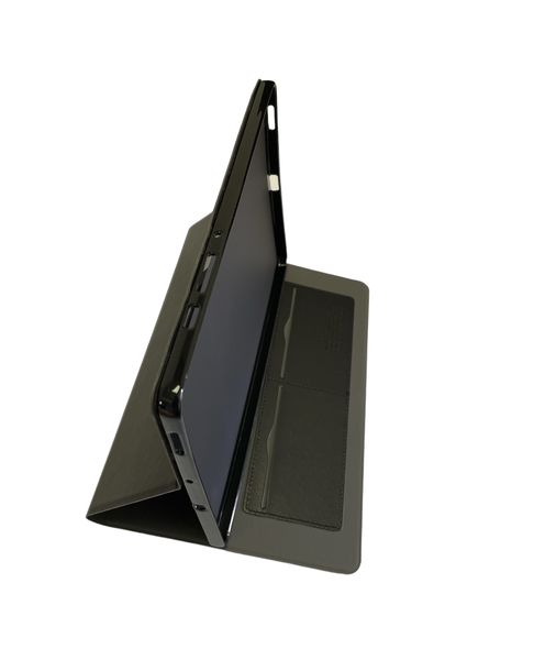 S6 Lite Flip Case Cover Faux Leather - Black