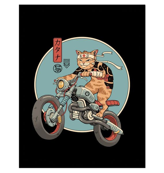 Vincent Trinidad (Catana Motorcycle) Framed Collector Print 40cm x 30cm