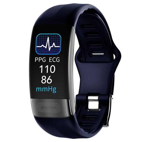 P11PLUS SmartBracelet ECG+PPG, BodyTemperature, Heart Rate, and BloodOxygen