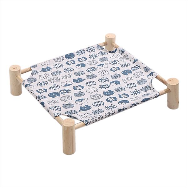 Cat And Dog Hammock Bed Wooden Cat Hammock Elevated Cooling Bed A