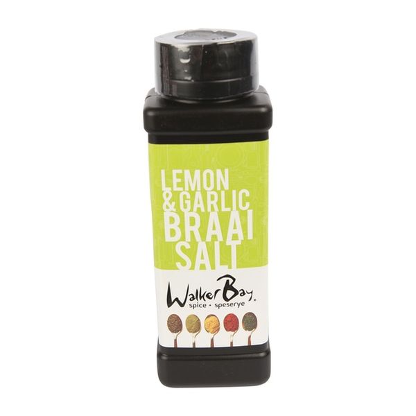 Walker Bay Spice - Lemon &amp; Garlic Braai Salt - 6 x 300g