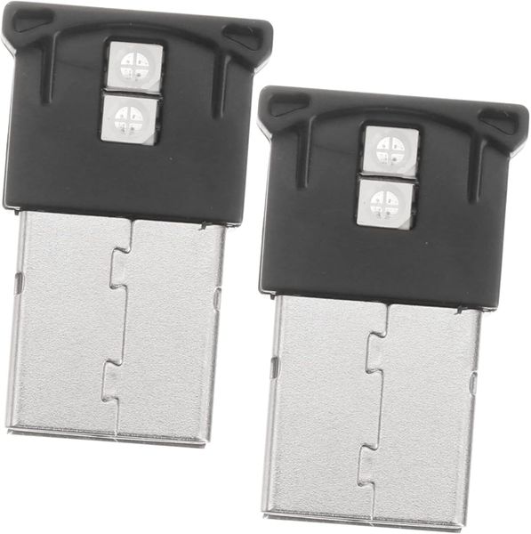 2pcs Usb Led Mini Atmosphere Light for Vehicles Rgb Changing Night Lamp