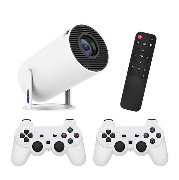 Gaming Console with Projector 4K HD With 2 Wireless Controllers, HDMI WIFI