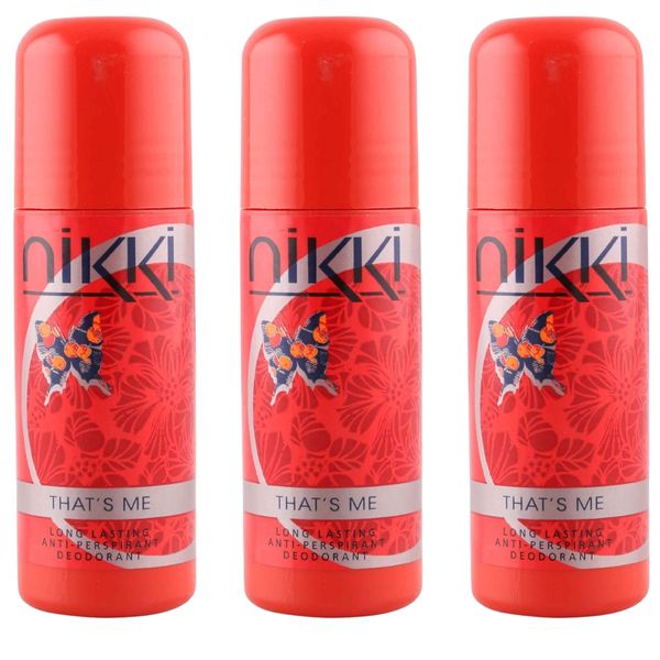 Nikki Long Lasting Anti-Perspirant Roll On 50ml - That's Me Pack Of 3