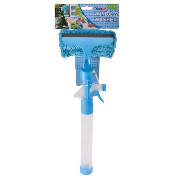 Bulk Pack x 2 Window Washer With Sprayer And Scraper