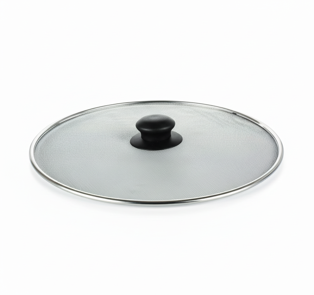 Hillhouse Stainless Steel Splatter Guard with Fine Mesh Cover