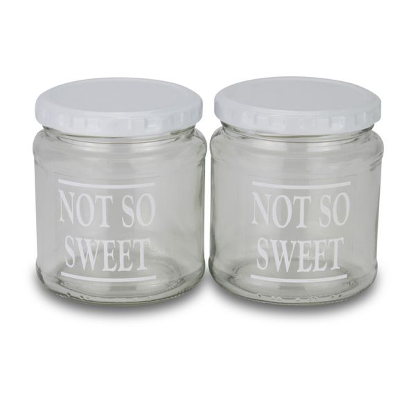 Jar - Not So Sweet - Transparent - Glass - 291ml - 2 Pack