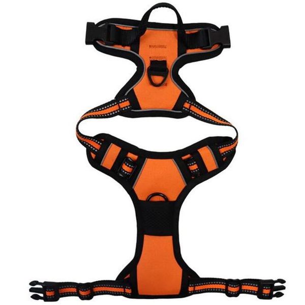 Reflective Dog Harness Vest Orange