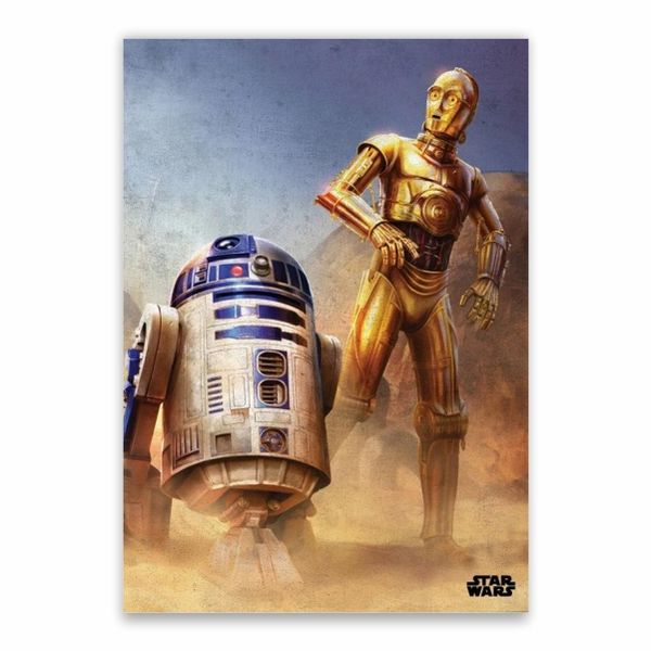 C3-PO And R-2 Star Wars Poster - A1
