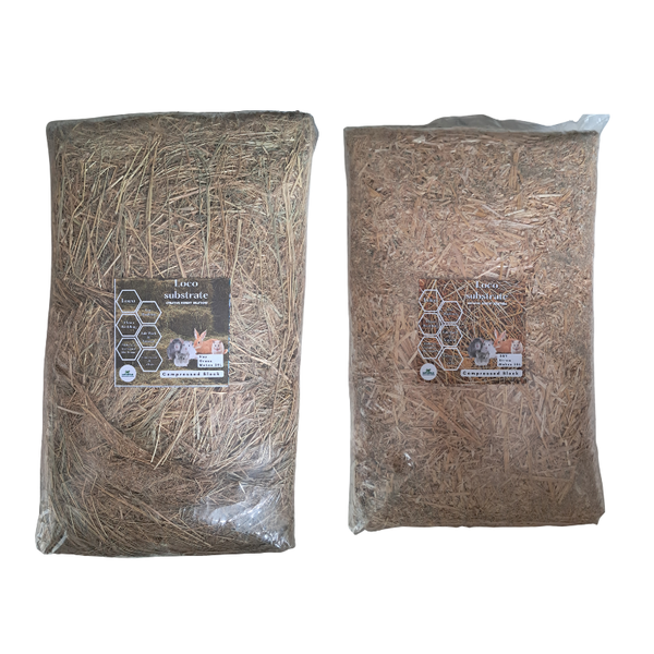 Eco Substrate Compressed Dry Straw &amp; Hay Block-Natural Small Animal Bedding
