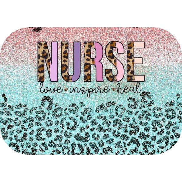 Nurse Love Inspire Heal Animal Print Printed Mouse Pad