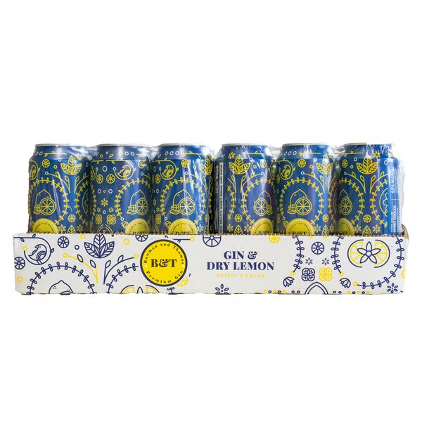 Bowman &amp; Thomas Premium Gin &amp; Dry Lemon (24 x 440ml)